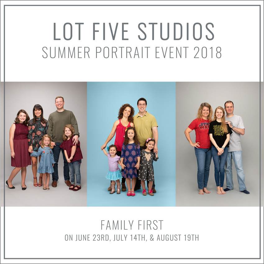 Lot Five Studios Family Portrait Session Summer 2018 Houston